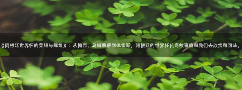 世界杯预选赛欧洲赛区赛程:《阿根廷世界杯的荣耀与辉煌》:从梅西、乌姆蒂蒂到佩雷斯,阿根廷的世界杯传奇故事值得我们去欣赏和回味。